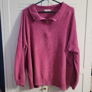 Entro Plum Cowl Neck Sweater